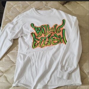White Billie Eilish Long Sleeve Tee